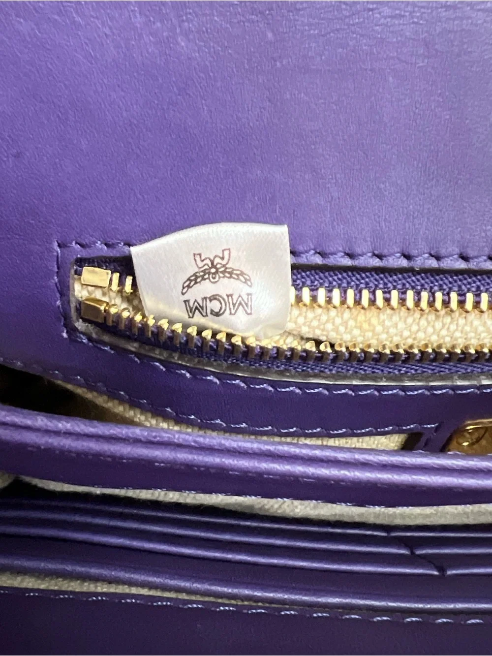 AUTH MCM CROSSBODY PURPLE